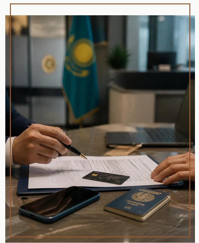 Открытие счета и банковской карты в Казахстане в Владимире